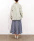pleats sheer dolman blouson
