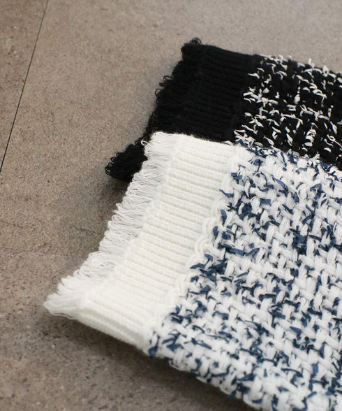 【予約】tweed knit fringe jacket