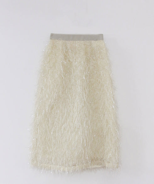 【SOI-MeME】sheer fringe skirt