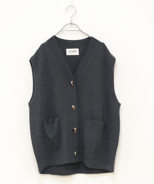 【SOI-MeME】cocoon bijou vest