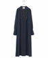 <8/28発売>【SOI-MeME】crystal pleats satin shirt dress