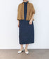 seersucker check pleats half sleeve blouson