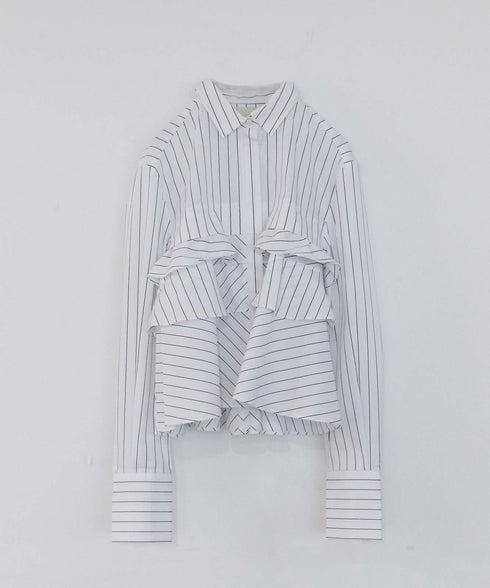 layered raffle blouse