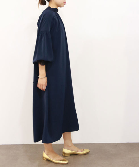 2way shirring gather tie dress