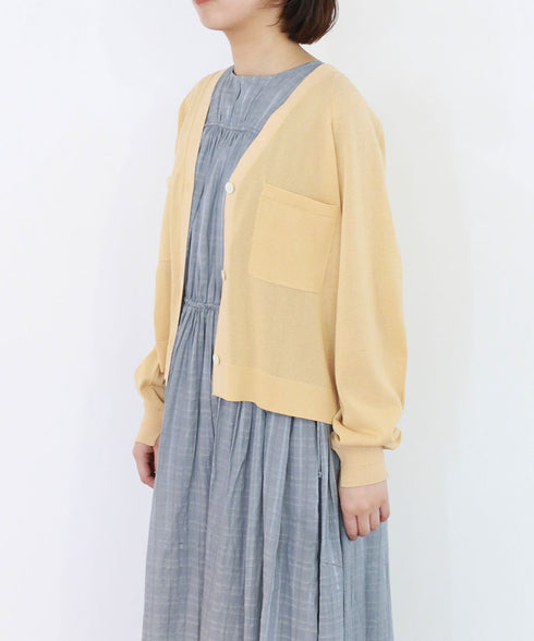 16G paper knit cocoon sleeve cardigan