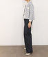 【SOI-MeME】tweed knit fringe jacket