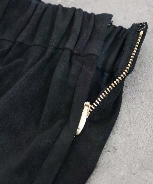 eco-suede half pants