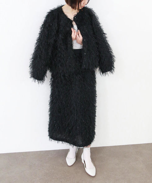 【SOI-MeME】sheer fringe skirt