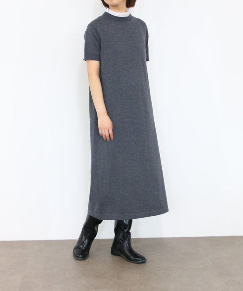 【先行予約1000ポイントプレゼント】14G wool 2way sleeve one-piece