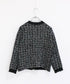 【SOI-MeME】tweed knit fringe jacket