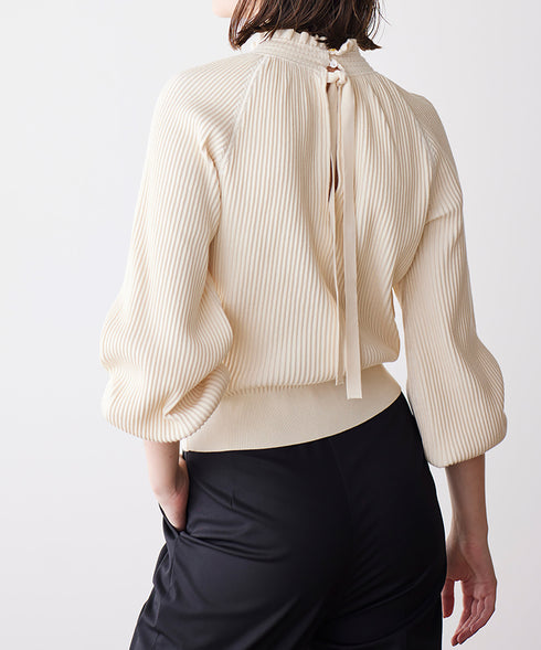 rayon nylon ripple 2way blouse knit