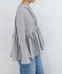【SOI-MeME】code embroidery diamond tuck blouse