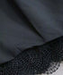 scallop-lace hem twill blouson