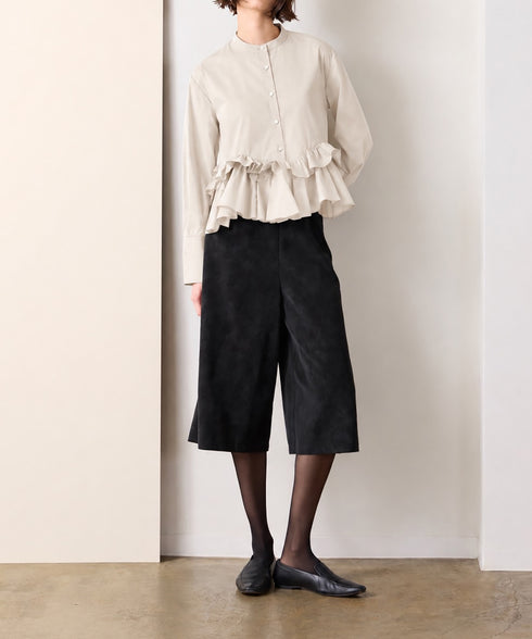 【再入荷分予約受付中】spiral ruffle modern blouse