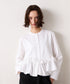 【再入荷分予約受付中】spiral ruffle modern blouse