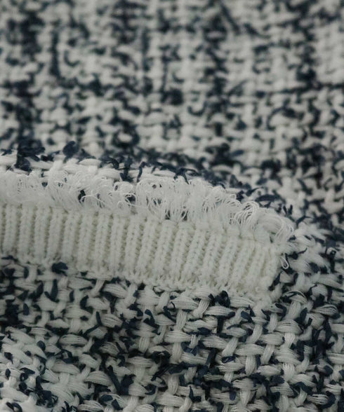 【SOI-MeME】tweed knit fringe vest