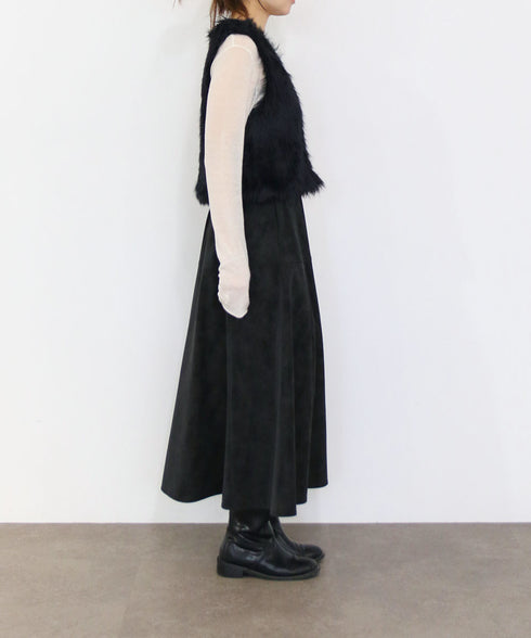 10/16発売予定 2way shaggy knit vest