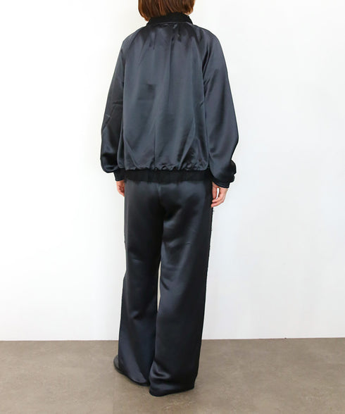 【SOI-MeME】eyelash lace satin reversible blouson