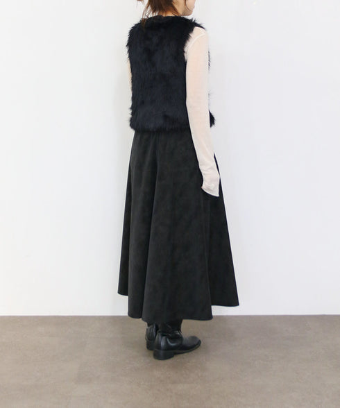 10/16発売予定 2way shaggy knit vest