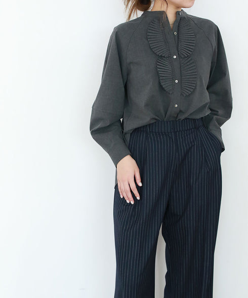 再入荷【SOI-MeME】pleats jabot blouse