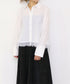<9/4発売>pearl hem lace flare shirt