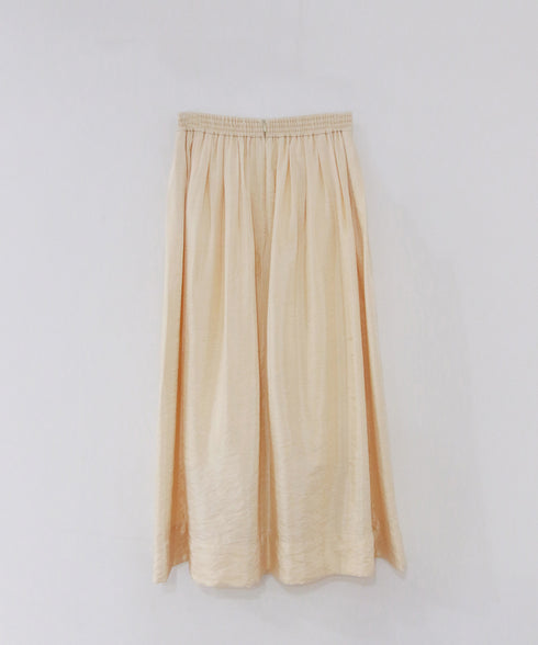 viscose satin gather skirt