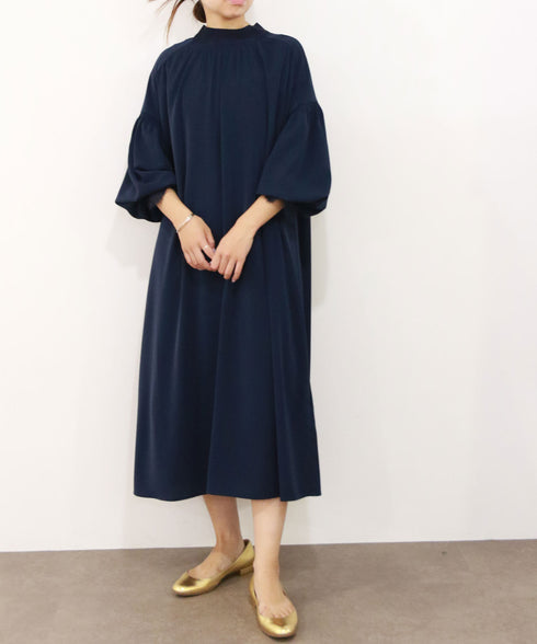 2way shirring gather tie dress