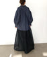 <8/28発売>denim tuck frill modern volume shirt