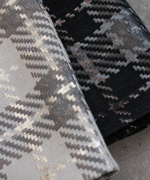 【SOI-MeME】check lame jacquard half pants