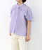 sheer raffle pintuck blouse