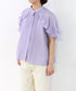 sheer raffle pintuck blouse