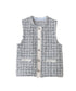 【SOI-MeME】tweed knit fringe vest