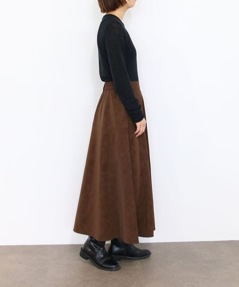 eco-suede circular skirt