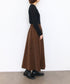 eco-suede circular skirt