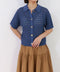 crochet polo knit cardigan