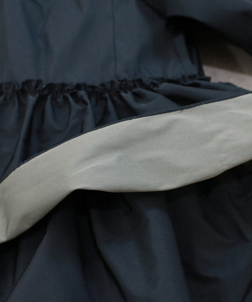 spiral taffeta raffle blouson