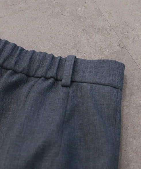 wool saxony straight pants