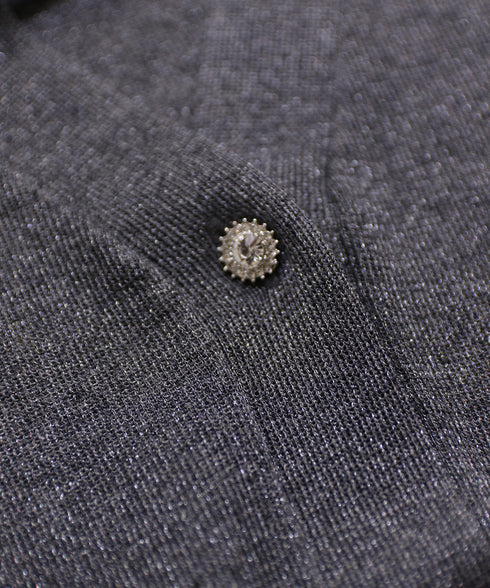 16G lame knit raglan cardigan