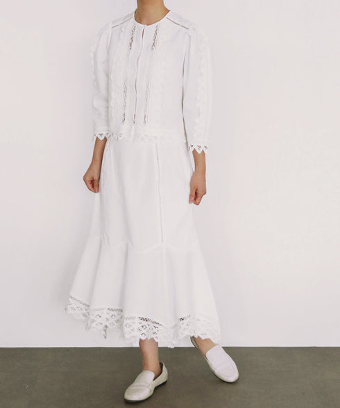 batten lace blouse jacket