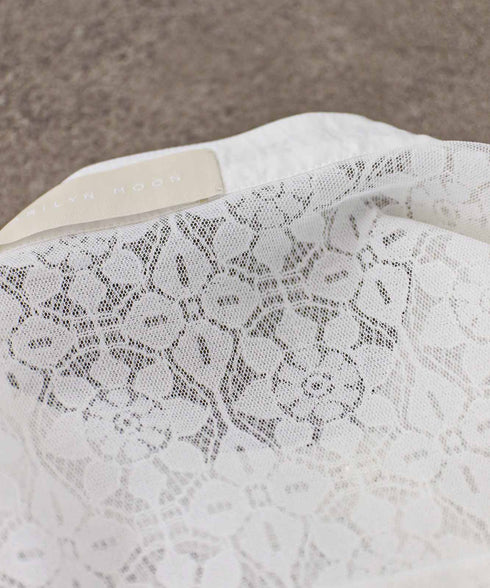 code leaver lace pintuck blouse