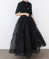 【再入荷】sheer starched cotton gather skirt