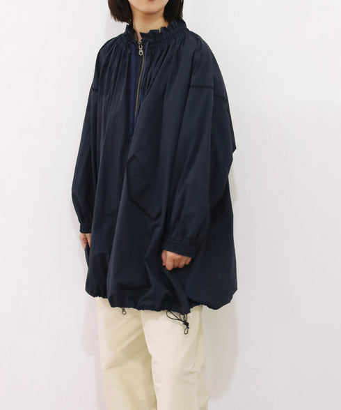 【予約】shirring gather embroidery midi-blouson