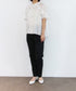 sheer raffle pintuck blouse