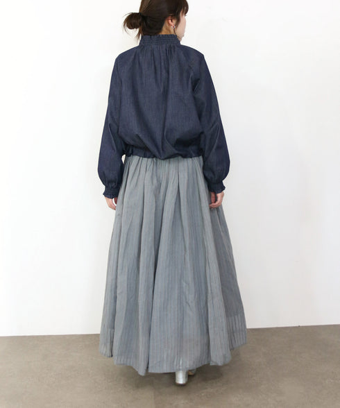 <8/28発売>denim frill blouson