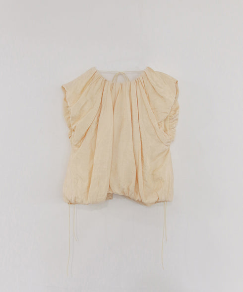 viscose satin balloon blouse