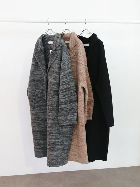 【SOI-MeME】boiled wool knit coat