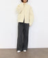 polyester honeycomb knit blouson