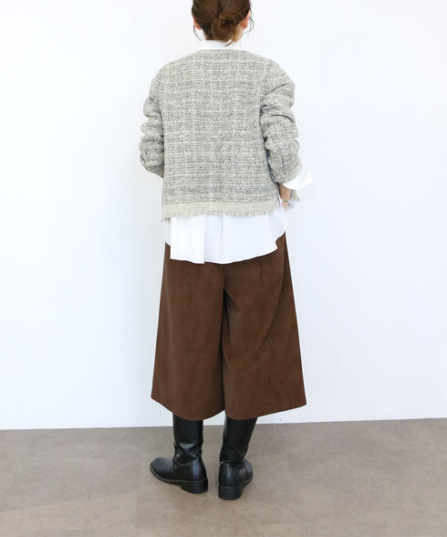 eco-suede half pants