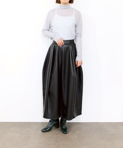 【10/23発売予定】16G sheer wool high neck knit