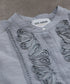 【SOI-MeME】code embroidery diamond tuck blouse